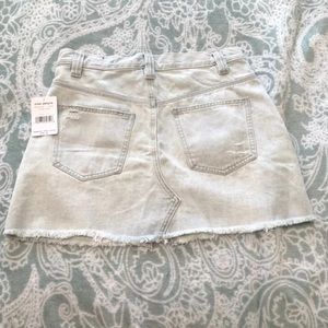 Free people denim mini skirt size 27